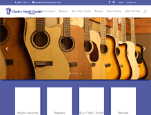 Tablet Screenshot of clarksmusiccenter.com
